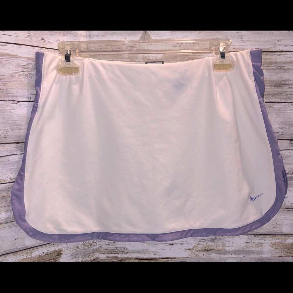 Nike white lavender tennis skirt medium
